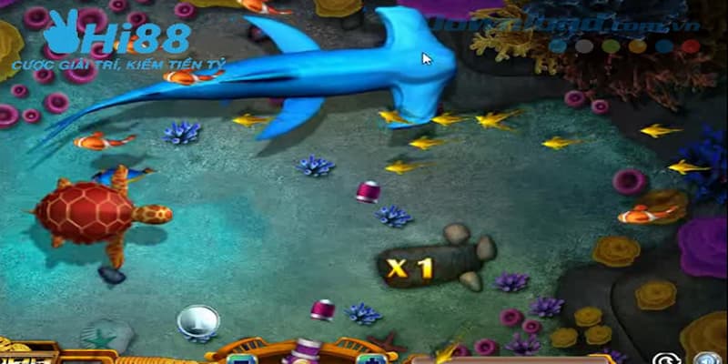 Cảnh vật và nền tảng thiết kế tại game bắn cá hay