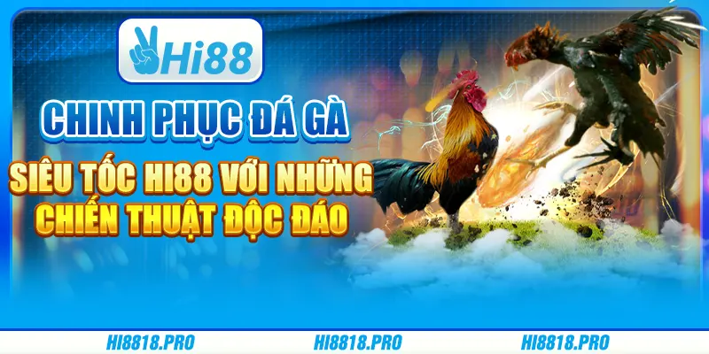 Chinh Phục Đá Gà Siêu Tốc Hi88 Với Những Chiến Thuật Độc Đáo