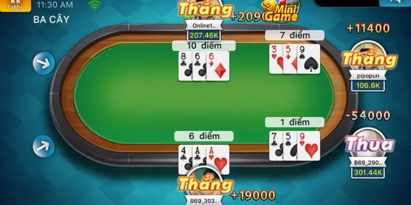 Tổng quan luật chơi game bài ba lá