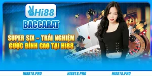 Baccarat Super Six – Trải Nghiệm Cược Đỉnh Cao Tại Hi88